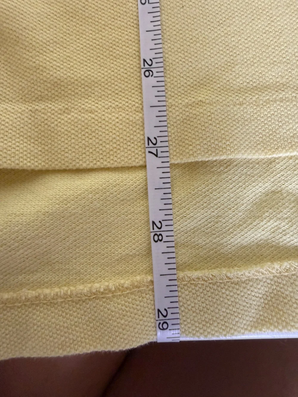 Polo Ralph Lauren Pastel Yellow Polo Shirt Blue Pony Cotton Men Large